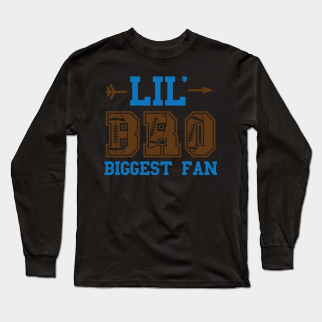 Lil bro biggest fan Long Sleeve T-Shirt by busines_night